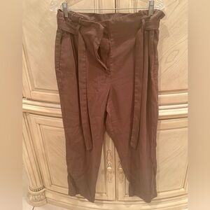 H&M Brown Pants with Tie Waist, size 12